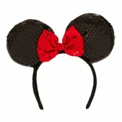Minnie Mouse Sequin Bow Headband