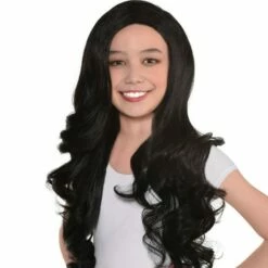 Black Long Glam Wig 3 Black Long Glam Wig -Opposuits Shop C910632 black 01